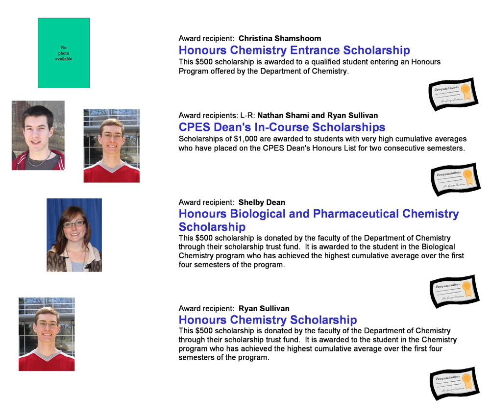 Contact the Department of Chemistry for help identifying photos {AAC}