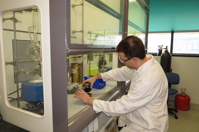 Working in the Newly renovated Laboratories- December 2017