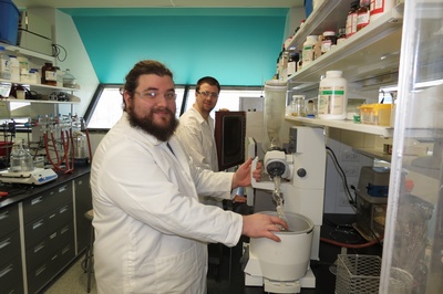 Working in the Newly renovated Laboratories- December 2017