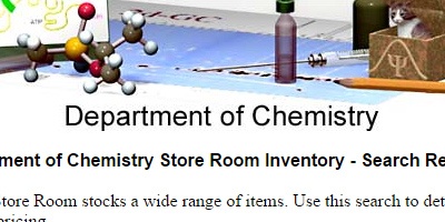 Chemistry Storeroom Search